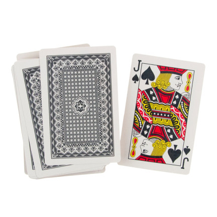 TG72984 2x KARTY DO GRY W POKERA TALIA KART POWLEKANE ZESTAW 108 SZT. TRADYCYJNE