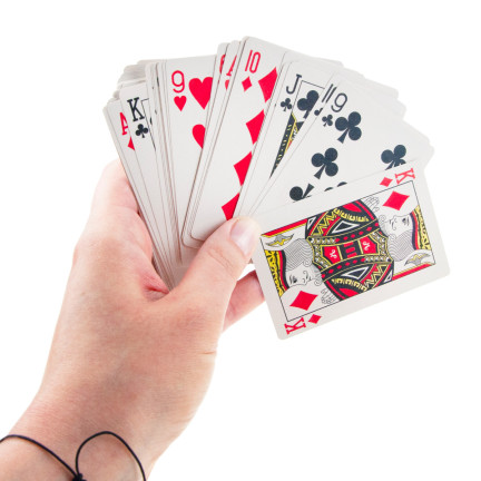 TG72984 2x KARTY DO GRY W POKERA TALIA KART POWLEKANE ZESTAW 108 SZT. TRADYCYJNE