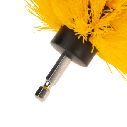 TM-00410 SZCZOTKI CZYSZCZĄCE SPRZĄTAJĄCE NA WIERTARKĘ WKRĘTARKĘ 4szt ZESTAW