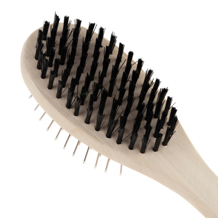 TM-00428 SZCZOTKA DWUSTRONNA DO CZESANIA WYCZESYWANIA SIERŚCI PSA KOTA