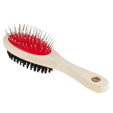 TM-00428 SZCZOTKA DWUSTRONNA DO CZESANIA WYCZESYWANIA SIERŚCI PSA KOTA