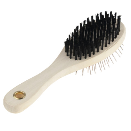 TM-00428 SZCZOTKA DWUSTRONNA DO CZESANIA WYCZESYWANIA SIERŚCI PSA KOTA