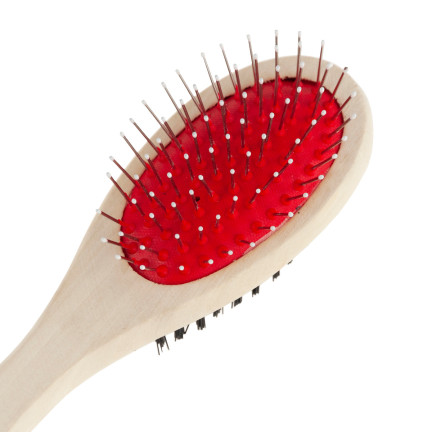 TM-00428 SZCZOTKA DWUSTRONNA DO CZESANIA WYCZESYWANIA SIERŚCI PSA KOTA