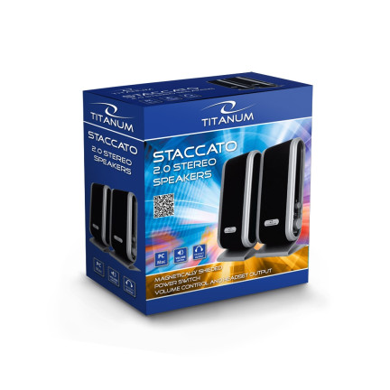 ES342 GŁOŚNIKI USB KOMPUTEROWE 2.0 JACK USB do LAPTOPA