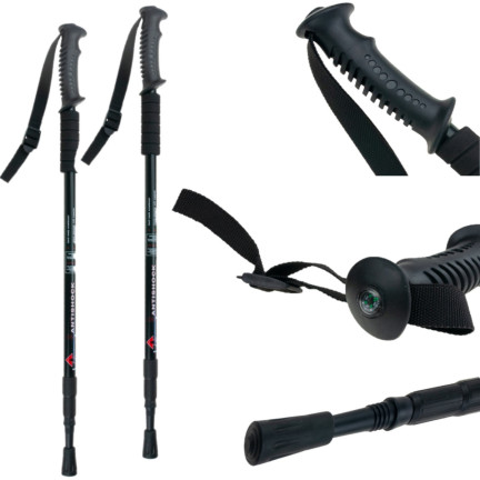 TG63153 KIJKI TREKKINGOWE DO NORDIC WALKING CHODZENIA REGULOWANE KIJE W GÓRY 2 szt