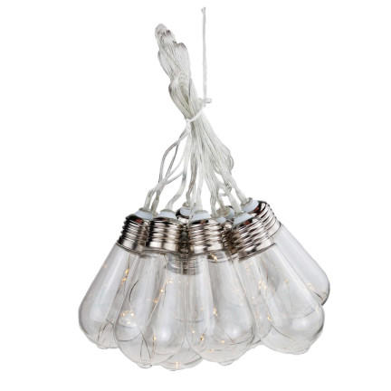 TG60454 LAMPKI SOLARNE OGRODOWE BALKONOWE LOFT ŻARÓWKI ŁAŃCUCH LED GIRLANDA