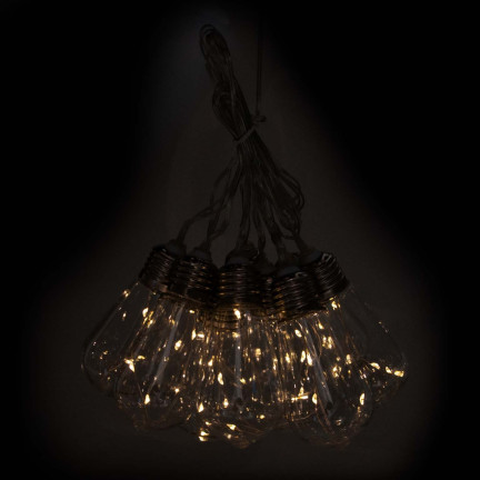 TG60454 LAMPKI SOLARNE OGRODOWE BALKONOWE LOFT ŻARÓWKI ŁAŃCUCH LED GIRLANDA