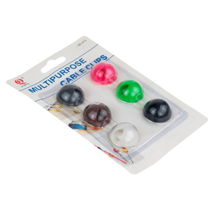 TV87 6x ORGANIZER KABLI CABLE DROP UCHWYT 