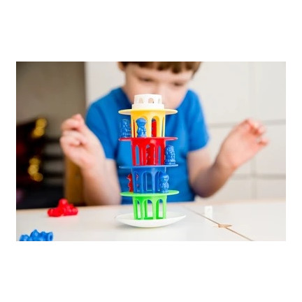 TG55521 GRA BALANSUJĄCA WIEŻA ZRĘCZNOŚCIOWA CHWIEJĄCA SIĘ KRZYWA WIEŻA GRY RODZINNE