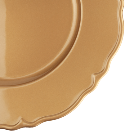 VEN8571 PODTALERZ ZŁOTY TALERZ ŚWIĘTA WESELE ZASTAWA 33X33X2CM