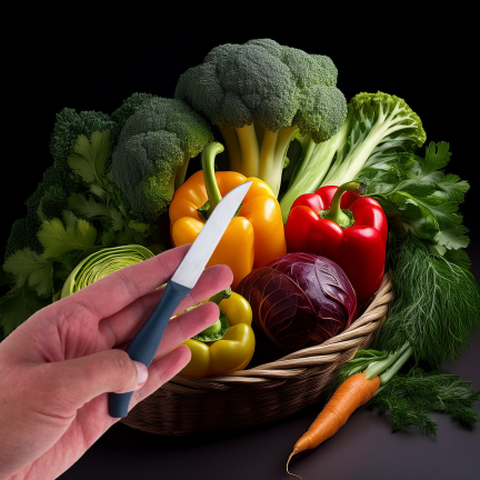 VOI6260 NÓŻ JARZYNIAK NOŻYK KUCHENNY DO OBIERANIA WARZYW 15CM