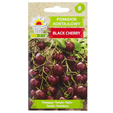 W9558 POMIDOR BLACK CHERRY KOKTAJLOWY WYSOKI GRUNTOWY 0,3G NASIONA POMIDORKI