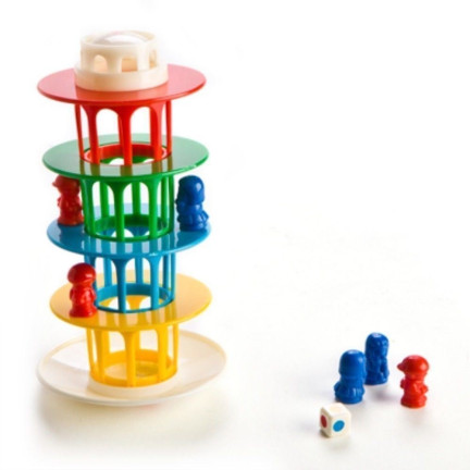 TG55521 GRA BALANSUJĄCA WIEŻA ZRĘCZNOŚCIOWA CHWIEJĄCA SIĘ KRZYWA WIEŻA GRY RODZINNE