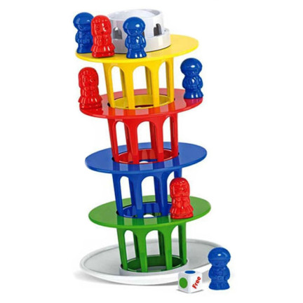 TG55521 GRA BALANSUJĄCA WIEŻA ZRĘCZNOŚCIOWA CHWIEJĄCA SIĘ KRZYWA WIEŻA GRY RODZINNE