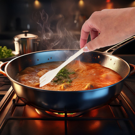 WUI0201 ZESTAW PRZYBORÓW KUCHENNYCH DREWNIANE DO KUCHNI ŁYŻKA SZPATUŁKI 4 EL