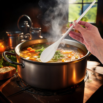 WUI0201 ZESTAW PRZYBORÓW KUCHENNYCH DREWNIANE DO KUCHNI ŁYŻKA SZPATUŁKI 4 EL