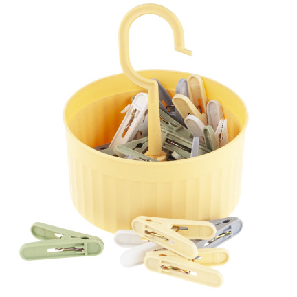 WUI6308 KLIPSY KLAMERKI SPINACZE DO RĘCZNIKA KĄPIELOWEGO ZESTAW KOSZYCZEK