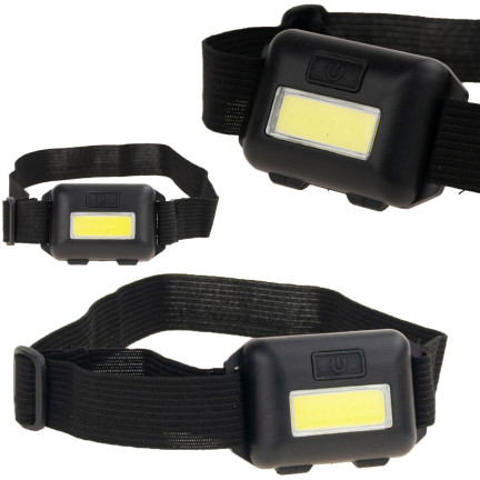 WW57 LATARKA CZOŁOWA CZOŁÓWKA LAMPKA LED DIODA COB 3W na Głowe do biegania