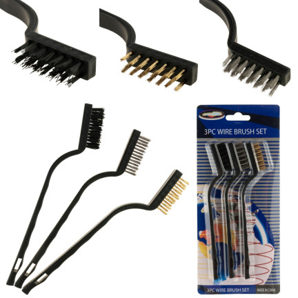 XA129 ZESTAW SZCZOTEK DRUCIANYCH DO CZYSZCZENIA DRUCIANA 3SZT