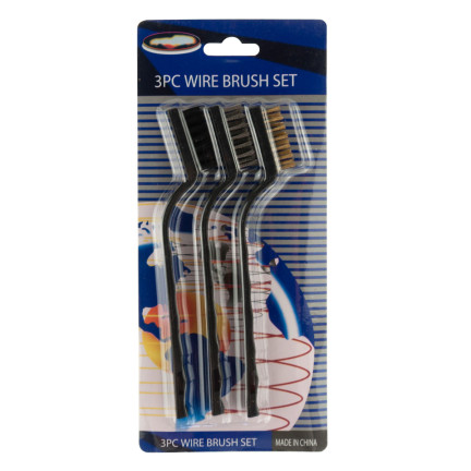 XA129 ZESTAW SZCZOTEK DRUCIANYCH DO CZYSZCZENIA DRUCIANA 3SZT