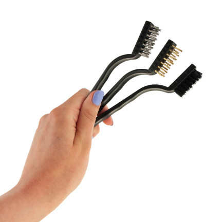 XA129 ZESTAW SZCZOTEK DRUCIANYCH DO CZYSZCZENIA DRUCIANA 3SZT