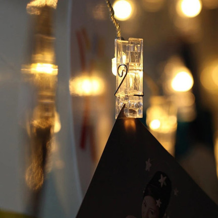 ZD73 LAMPKI LED KLAMERKI DEKORACYJNE ŚWIATEŁKA ZDJĘCIA