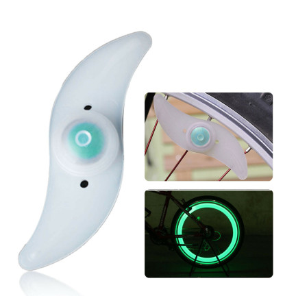 ER51 LAMPKA ROWEROWA LED NA SZPRYCHY KOŁA ROWER NAKŁADKA NA koło rowerowe