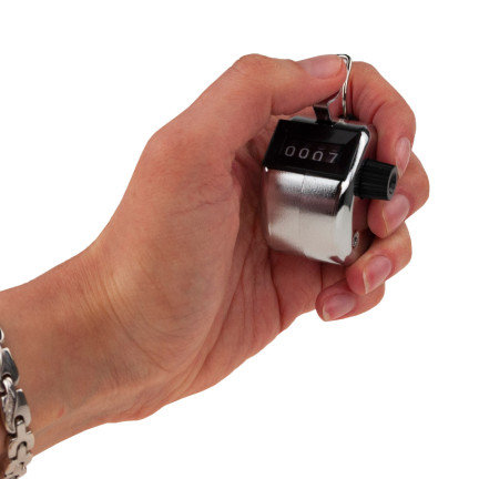 ZW22 KLIKACZ KLIKER RĘCZNY LICZNIK MECHANICZNY PEDOMETR ANALOGOWY DO LICZENIA