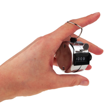 ZW22 KLIKACZ KLIKER RĘCZNY LICZNIK MECHANICZNY PEDOMETR ANALOGOWY DO LICZENIA