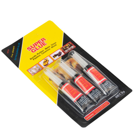 ZW45 KLEJ SUPER GLUE SUPER MOCNY KLEJ W ZESTAWIE 3SZT.