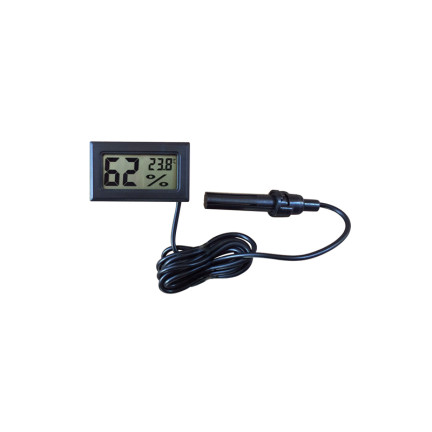 ZW9 TERMOMETR ELEKTRONICZNY LCD Z SONDĄ ZEGAR PANELOWY