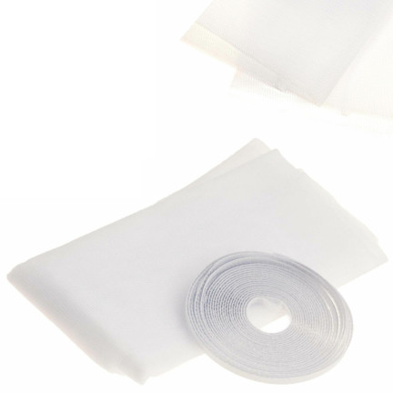 NN15 MOSKITIERA SIATKA NA OKNO OWADY 150x150 + RZEP BIAŁA PRZECIW KOMAROM MUCHOM