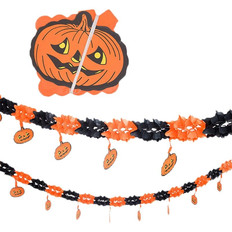 HL20 GIRLANDA na HALLOWEEN  PAPIEROWA DYNIE BANER 3M