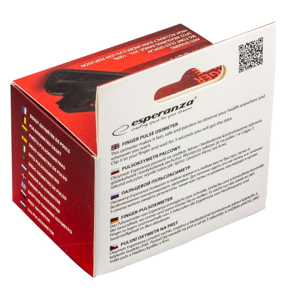 ECO001 PULSOKSYMETR NAPAPALCOWY MEDYCZNY NA PALEC OXYGEN