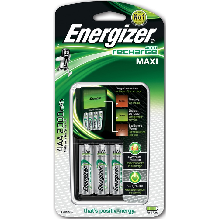 EN9 Ładowarka ENERGIZER Maxi + 4*Akumulatorki AA 2000 zdjęcie 3