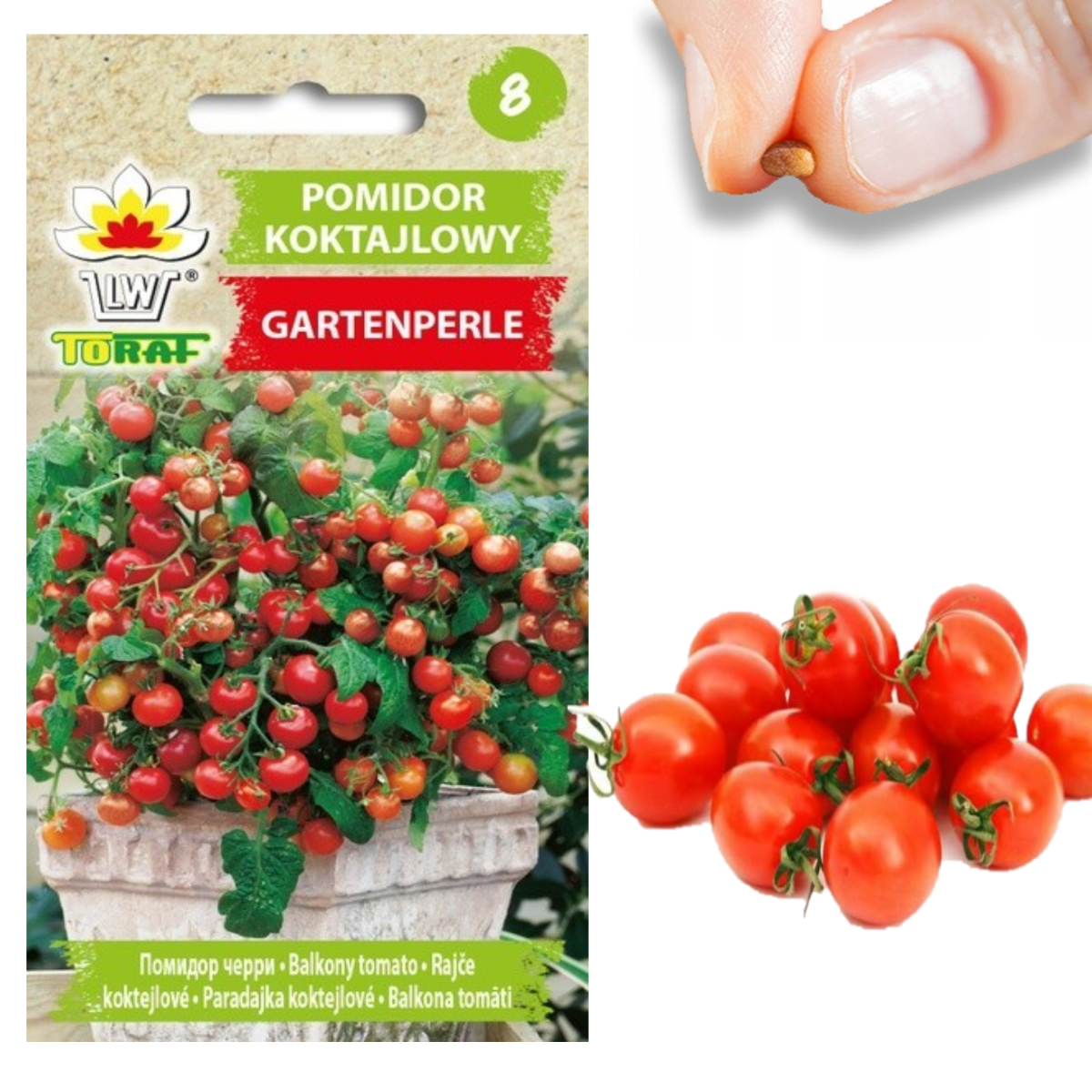 W1169 POMIDOR KOKTAJLOWY GARTENPERLE NASIONA POMIDORA POMIDORKI CHERRY 0,3G zdjęcie 1