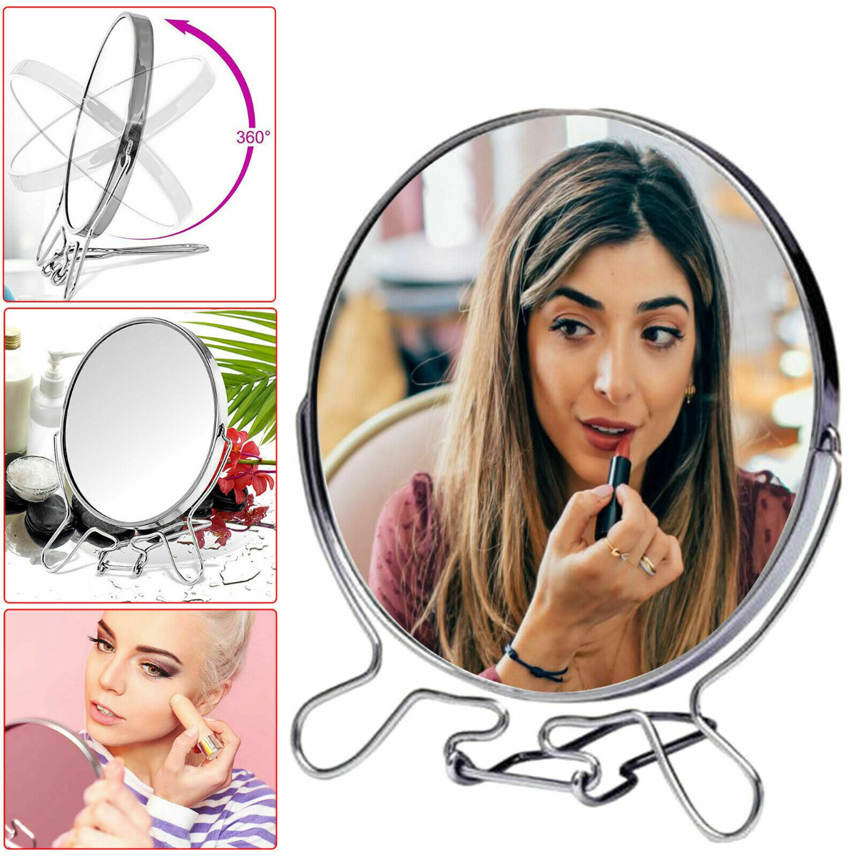 HH28 Lusterko dwustronne z powiększeniem 2x 13cm