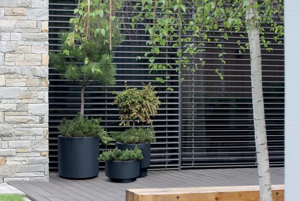 DBHER300-S433 DONICZKA HEOS ANTRACYTOWY OSŁONKA DO ROŚLIN KWIATÓW