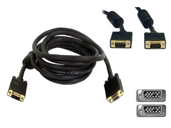 TV1 KABEL D-SUB FULL HD VGA SVGA PRZEDŁUŻACZ 10m zdjęcie 1