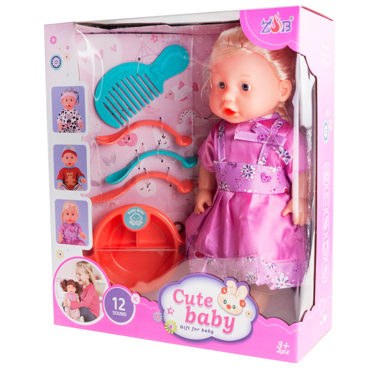 KSL749003 LALKA Z AKCESORIAMI INTERAKTYWNA MÓWI ŚMIEJE SIĘ