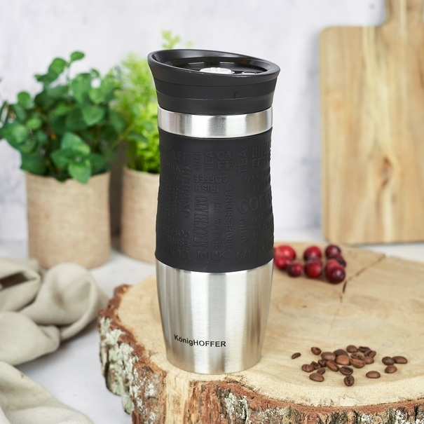 TD18 KUBEK TERMICZNY KonigHOFFER 400ML czarny termos