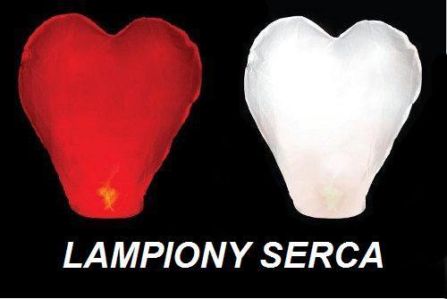DD19 LAMPION SZCZĘŚCIA LAMPIONY latający SERCE ŚLUB WESELE