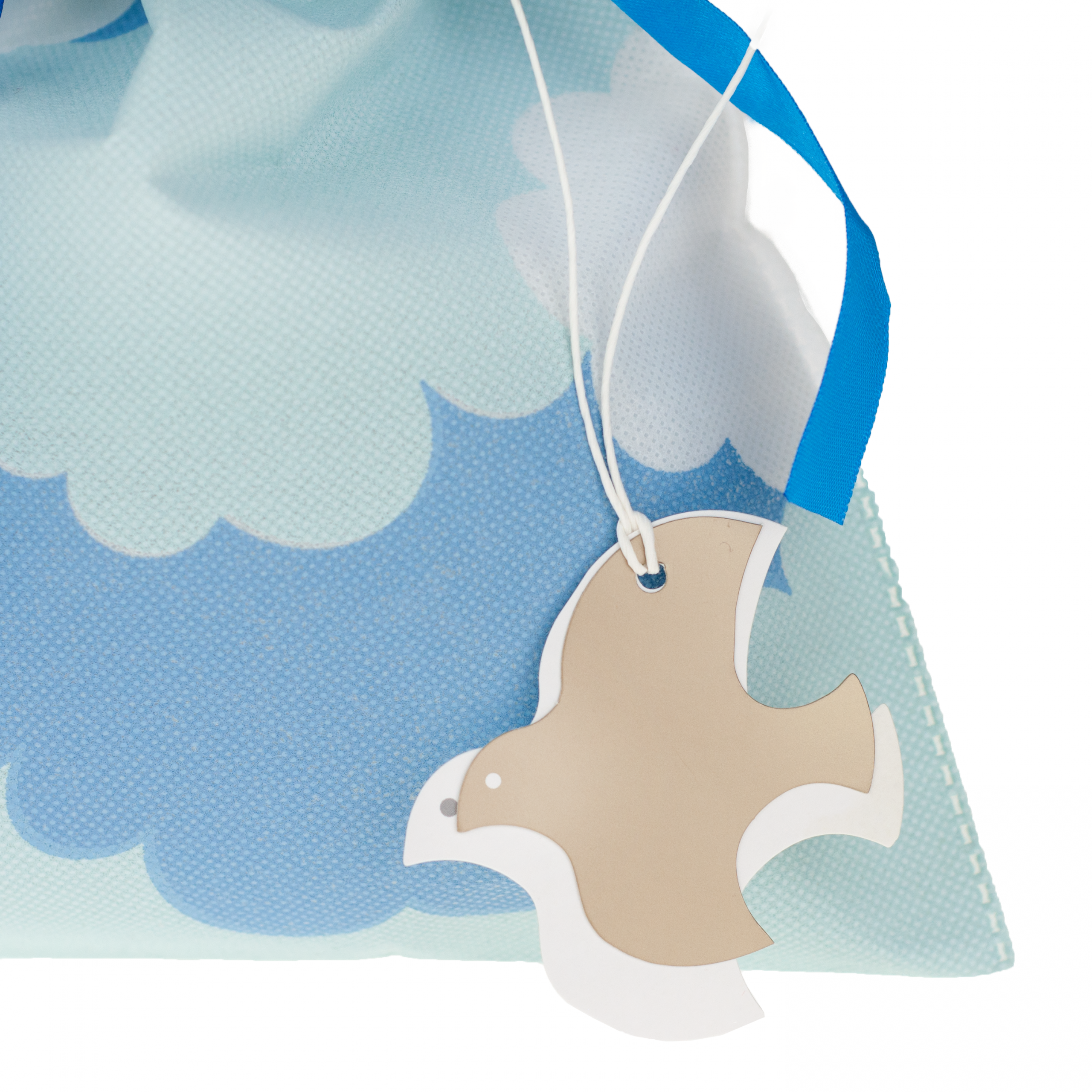 1321 WOREK NA PREZENTY eko upominkowy 30x45cm chmurki