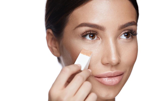 TG56463 GĄBECZKI DO MAKIJAŻU GĄBKA TRÓJKĄTNA 6SZT PUDRU