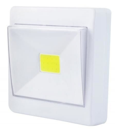 J2207 LAMPKA WŁĄCZNIK LED COB 3W NA BATERIE + MAGNES