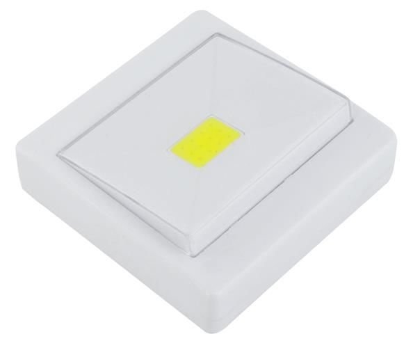 J2207 LAMPKA WŁĄCZNIK LED COB 3W NA BATERIE + MAGNES