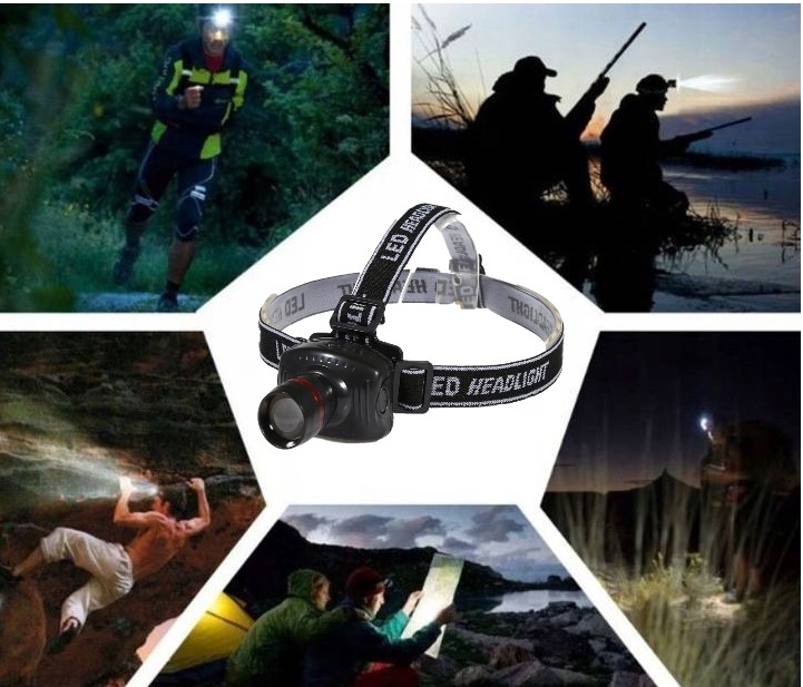 PT36 LATARKA CZOŁOWA LED ZOOM CREE CZOŁÓWKA 3 WAT