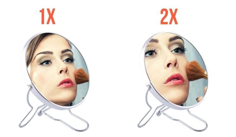 HH28 Lusterko dwustronne z powiększeniem 2x 13cm