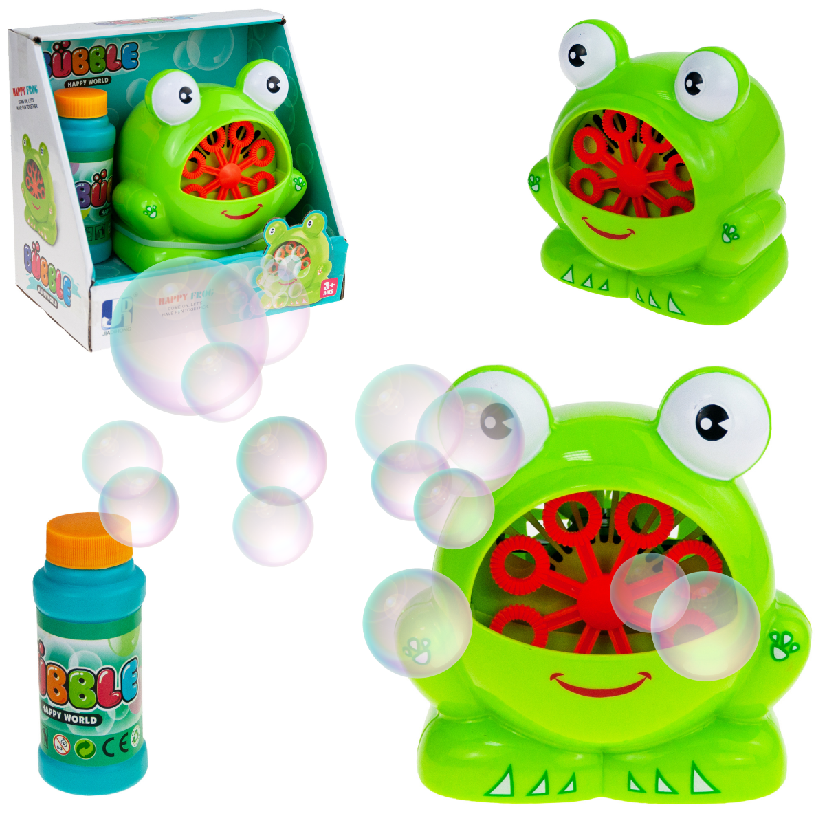 TG57809 MASZYNKA DO ROBIENIA BANIEK MYDLANYCH ŻABKA BAŃKI MYDLANE + PŁYN