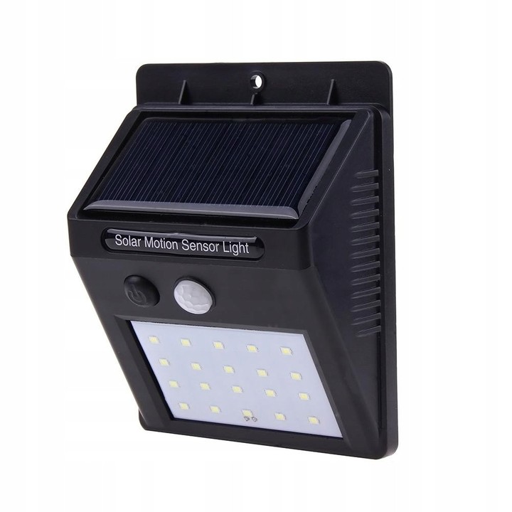 WW40 HALOGEN LAMPA SOLARNA 20 LED Z CZUJNIKIEM RUCHU zdjęcie 1